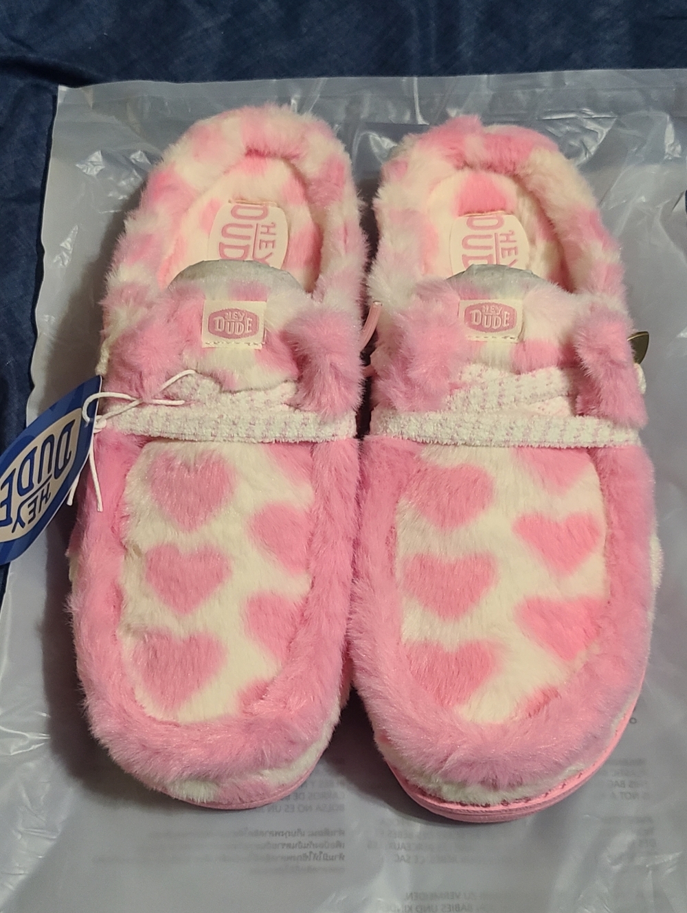 Hey Dude Wendy Heart Slippers, New In Original Packaging!  Womens 10 - Picture 2 of 10